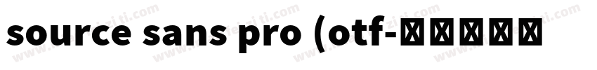 source sans pro (otf字体转换